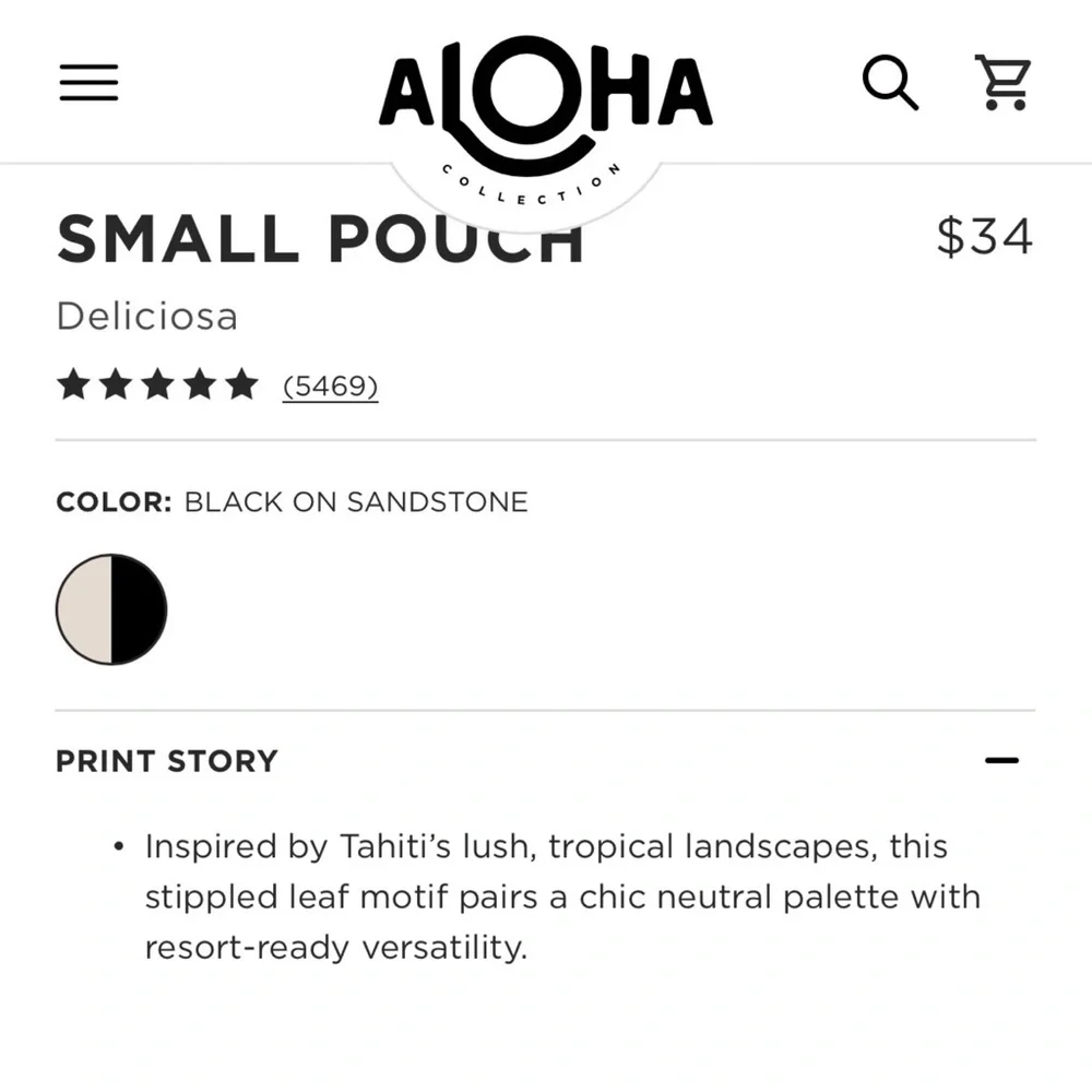 ALOHA Collection Small Pouch - Picture 4 of 7